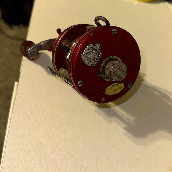 1957/58's Record AMBASSADEUR 5000(last version) baitcasting reel-used - Picture 3 of 4